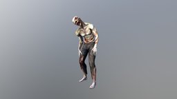 Low poly Zombie model