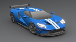 Ford GT Sport Low-poly 3D