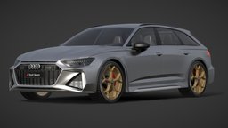 Audi RS6 Avant 2023 (Interior included)